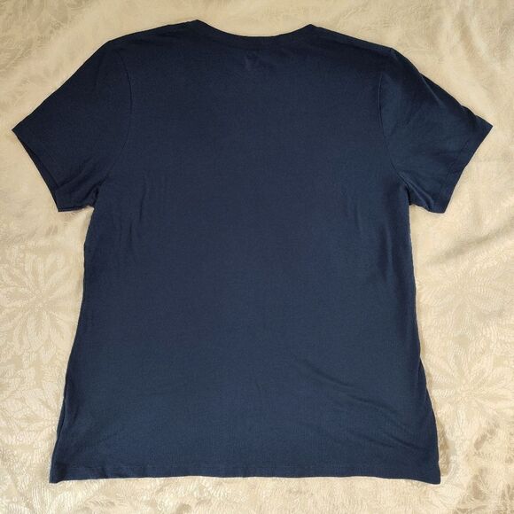 Genuine Merchandise Milwaukee Brewers Navy Blue & Yellow T-shirt Womens XL - Picture 3 of 7